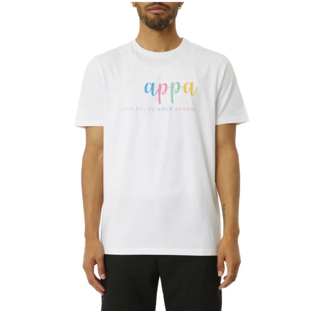 Kappa Logo Men’s White Tee - L